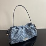 Coach Faye Signature Denim Cloud Drawstring Shoulder Bag - Image 10
