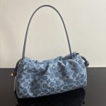 Coach Faye Signature Denim Cloud Drawstring Shoulder Bag - Image 9