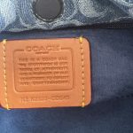 Coach Faye Signature Denim Cloud Drawstring Shoulder Bag - Image 3
