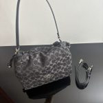 Coach Faye Signature Denim Cloud Drawstring Shoulder Bag - Image 43