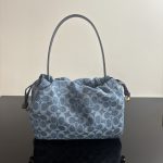 Coach Faye Signature Denim Cloud Drawstring Shoulder Bag - Image 35