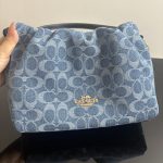 Coach Faye Signature Denim Cloud Drawstring Shoulder Bag - Image 31