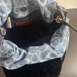Coach Faye Signature Denim Cloud Drawstring Shoulder Bag - Image 30