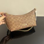 Coach Caitlin 24 Quilted/Signature/Denim Shoulder Chain Handbag (Outlet Version) - Image 6