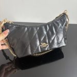 Coach Caitlin 24 Quilted/Signature/Denim Shoulder Chain Handbag (Outlet Version) - Image 14