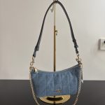 Coach Caitlin 24 Quilted/Signature/Denim Shoulder Chain Handbag (Outlet Version) - Image 28