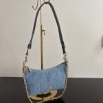 Coach Caitlin 24 Quilted/Signature/Denim Shoulder Chain Handbag (Outlet Version) - Image 29