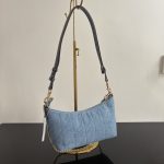 Coach Caitlin 24 Quilted/Signature/Denim Shoulder Chain Handbag (Outlet Version) - Image 31