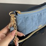 Coach Caitlin 24 Quilted/Signature/Denim Shoulder Chain Handbag (Outlet Version) - Image 32