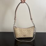 Coach Caitlin 24 Quilted/Signature/Denim Shoulder Chain Handbag (Outlet Version) - Image 25