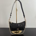 Coach Caitlin 24 Quilted/Signature/Denim Shoulder Chain Handbag (Outlet Version) - Image 22