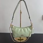 Coach Caitlin 24 Quilted/Signature/Denim Shoulder Chain Handbag (Outlet Version) - Image 19