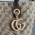 Double‑G Quilted Tote Bag With Pouch - Image 10