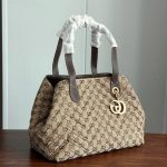 Double‑G Quilted Tote Bag With Pouch - Image 28