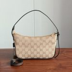 GG Signature Underarm Shoulder Zipper Hobo Bag - Image 7