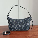 GG Signature Underarm Shoulder Zipper Hobo Bag - Image 16