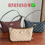 GG Signature Underarm Shoulder Zipper Hobo Bag