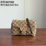 Gucci V‑Stitch Quilted Flap Chain Shoulder & Crossbody Bag（Mini Size） - Image 2