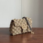 Gucci V‑Stitch Quilted Flap Chain Shoulder & Crossbody Bag（Mini Size） - Image 3