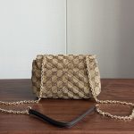 Gucci V‑Stitch Quilted Flap Chain Shoulder & Crossbody Bag（Mini Size） - Image 4