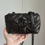 Gucci V‑Stitch Quilted Flap Chain Shoulder & Crossbody Bag（Mini Size） - Image 18