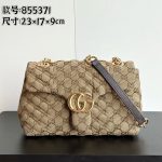 Gucci V‑Stitch Quilted Flap Chain Shoulder & Crossbody Bag（Small Size） - Image 2
