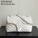 Gucci V‑Stitch Quilted Flap Chain Shoulder & Crossbody Bag（Small Size） - Image 11