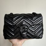 Gucci V‑Stitch Quilted Flap Chain Shoulder & Crossbody Bag（Small Size） - Image 36