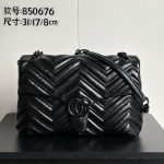 Gucci V‑Stitch Quilted Flap Chain Shoulder & Crossbody Bag（Large Size） - Image 2