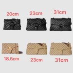 Gucci V‑Stitch Quilted Flap Chain Shoulder & Crossbody Bag（Large Size） - Image 37