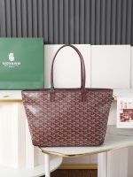 Goyard Artois Zipper Closure Tote Shoulder Handbag Small Size - Image 2