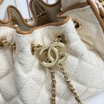 Chanel Hobo Drawstring Quilted Canvas Chain Shoulder Bag - Image 12