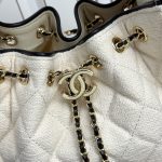 Chanel Hobo Drawstring Quilted Canvas Chain Shoulder Bag - Image 21