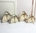 Chanel Hobo Drawstring Quilted Canvas Chain Shoulder Bag