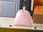 LV New Keeper Handbag with Curved Drawstring Tab & LV Circle Leather Patch - Image 10