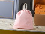 LV New Keeper Handbag with Curved Drawstring Tab & LV Circle Leather Patch - Image 12