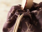 LV New Keeper Handbag with Curved Drawstring Tab & LV Circle Leather Patch - Image 7