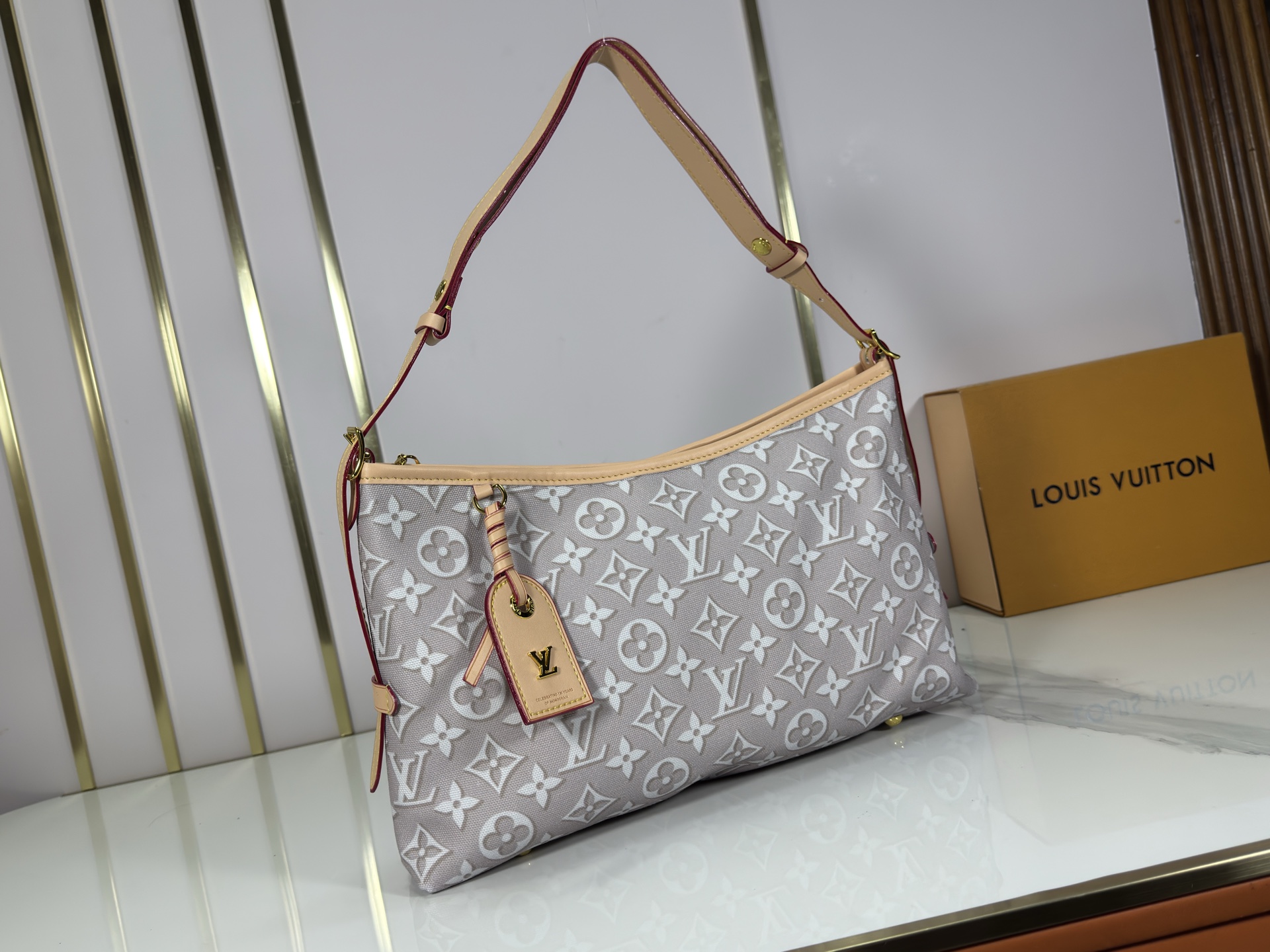 13432370381595075 LV M2A136 Carryall East‑West Handbag, Monogram Emblème, Leather Trims, Cotton Lining - Image 1