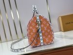LV Speedy Handbag Large Logo Color‑block Monogram Canvas with Crossbody Strap - Image 4