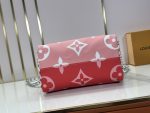 LV Speedy Handbag Large Logo Color‑block Monogram Canvas with Crossbody Strap - Image 6