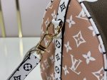LV Speedy Handbag Large Logo Color‑block Monogram Canvas with Crossbody Strap - Image 16