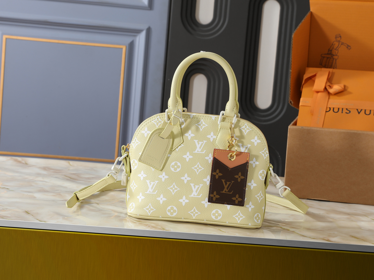 13432372605217034 LV Alma BB Handbag Monogram with Detachable Crossbody Strap - Image 1