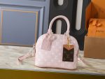 LV Alma BB Handbag Monogram with Detachable Crossbody Strap - Image 11