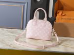 LV Alma BB Handbag Monogram with Detachable Crossbody Strap - Image 13