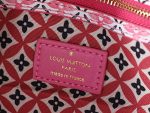 LV Neverfull Monogram Canvas Tote Bag with Detachable Pouch,Pastel Colors - Image 8