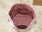 LV Neverfull Monogram Canvas Tote Bag with Detachable Pouch,Pastel Colors - Image 9