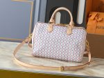 LV Speedy Handbag with Large Stamp Print & Detachable Crossbody Strap Large size - Image 4
