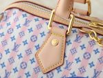 LV Speedy Handbag with Large Stamp Print & Detachable Crossbody Strap Large size - Image 6