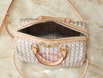 LV Speedy Handbag with Large Stamp Print & Detachable Crossbody Strap Large size - Image 13