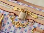 LV Speedy Handbag with Stamp Print & Detachable Crossbody Strap Medium size - Image 16